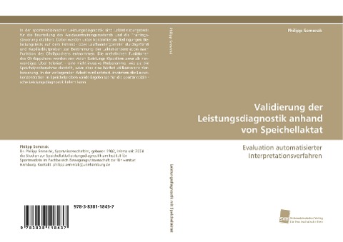 Validierung der Leistungsdiagnostik anhand von Speichellaktat - Philipp Semerak
