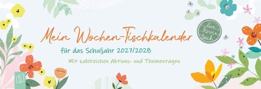 Cover-Bild zum Titel 'Mein Wochen-Tischkalender für das Schuljahr 2027/2028' von ''