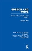Cover-Bild zum Titel 'Speech and Voice' von 'Leopold Stein'