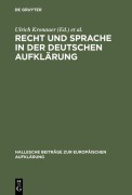 Cover-Bild zum Titel 'Recht und Sprache in der deutschen Aufklärung' von ''