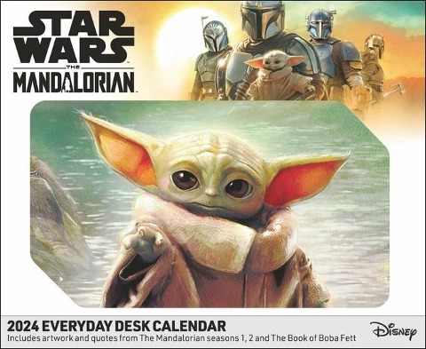 The Mandalorian Tagesabreißkalender 2024. Kleiner Kalender für Star Wars Fans: Grogu und viele andere in einem Tischkalender 2024 zum Abreißen! - 