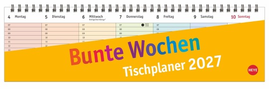Cover-Bild zum Titel 'Bunte Wochen Wochenquerplaner 2027' von ''