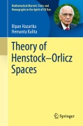 Cover-Bild zum Titel 'Theory of Henstock-Orlicz Spaces' von 'Bipan Hazarika, Hemanta Kalita'