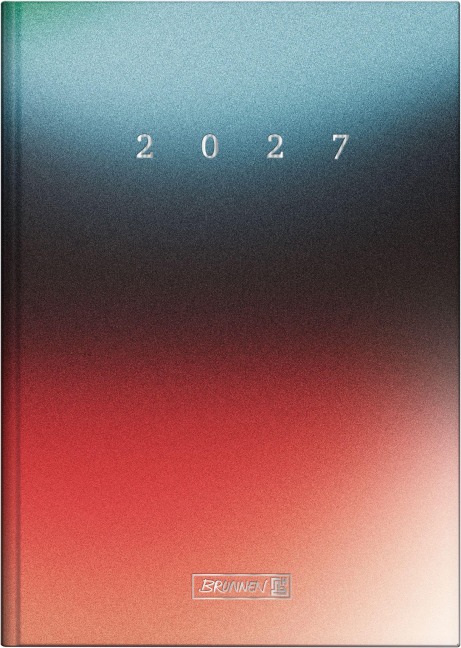 BRUNNEN 1079512017 Buchkalender Mod. 795 2027 "Redblue" A5, Papier - 