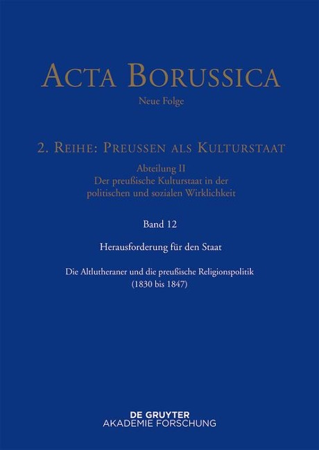 Herausforderung für den Staat - 