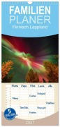Cover-Bild zum Titel 'Familienplaner 2027 - Finnisch Lappland mit 5 Spalten (Wandkalender, 21 x 45 cm) CALVENDO' von 'Marco Springer'