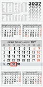 Cover-Bild zum Titel 'BRUNNEN 1070281007 5-Monatskalender 2027 300×585 mm' von ''