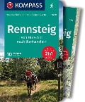 Cover-Bild zum Titel 'KOMPASS Wanderführer Rennsteig, 10 Etappen mit Extra-Tourenkarte' von 'Franz Wille'