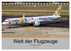 Cover-Bild zum Titel 'Welt der Flugzeuge - Faszination Luftfahrt 2026 (Tischkalender 2026 DIN A5 quer), CALVENDO Monatskalender' von 'Liongamer Liongamer1'