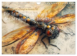 Cover-Bild zum Titel 'Die fantastische Welt der Steampunk-Insekten (Wandkalender 2026 DIN A4 quer), CALVENDO Monatskalender' von ''