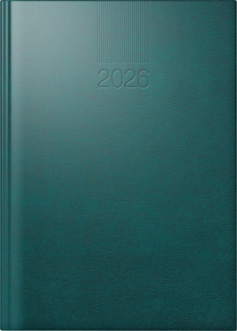 rido/idé 7028903906 | Buchkalender Mod. ROMA 1 2026 | A5, Kunststoff, schwarz - 