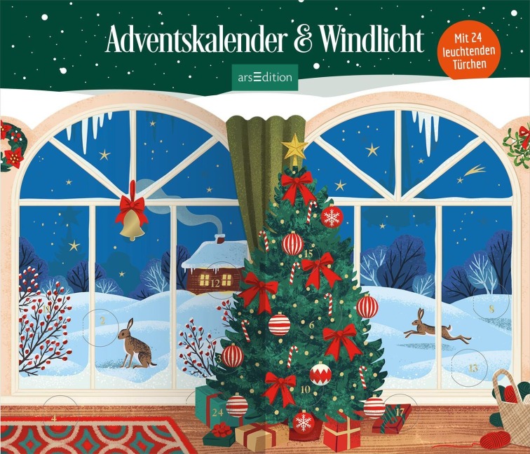 Windlicht-Adventskalender Lichterglanz - 