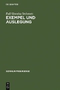 Cover-Bild zum Titel 'Exempel und Auslegung' von 'Ralf-Henning Steinmetz'
