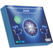 Wer wird Millionär 2026 Tagesabreißkalender - 14.5x11,8 - Rätselkalender - Knobelkalender - Tischkalender - 
