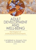 Cover-Bild zum Titel 'Adult Development and Well-Being' von ''