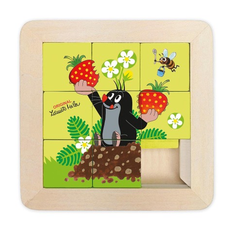 Trötsch Der kleine Maulwurf Schiebepuzzle aus Holz - 