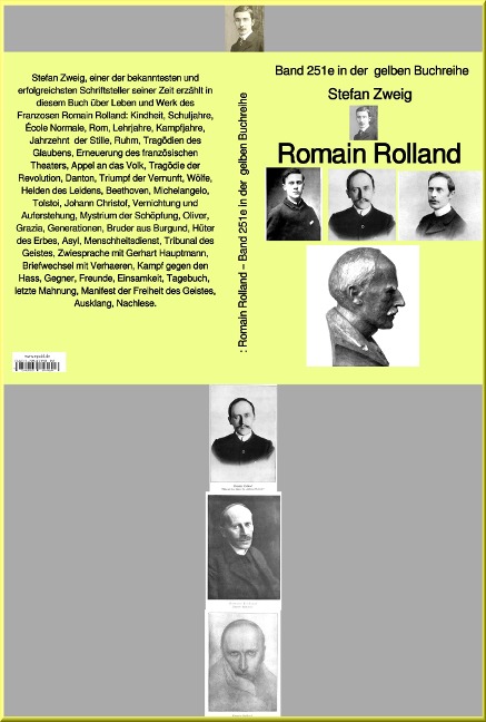 Romain Rolland - Band 251 in der gelben Buchreihe - bei Jürgen Ruszkowski - Stefan Zweig