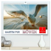 Cover-Bild zum Titel 'Maritim pur - Möwen (hochwertiger Premium Wandkalender 2026 DIN A2 quer), Kunstdruck in Hochglanz' von 'Peter Roder'