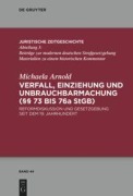 Cover-Bild zum Titel 'Verfall, Einziehung und Unbrauchbarmachung (§§ 73 bis 76a StGB)' von 'Michaela Arnold'
