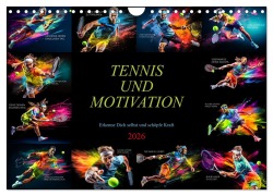 Cover-Bild zum Titel 'Tennis und Motivation (Wandkalender 2026 DIN A4 quer), CALVENDO Monatskalender' von 'Dirk Meutzner'