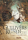 Cover-Bild zum Titel 'Gullivers Reisen: Von Laputa nach Japan (Graphic Novel)' von 'Jonathan Swift, Bertrand Galic'