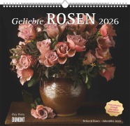 Geliebte Rosen 2026 - DUMONT Wandkalender - mit allen wichtigen Feiertagen - Format 38,0 x 35,5 cm - 