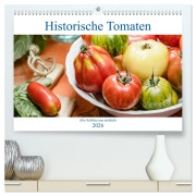 Cover-Bild zum Titel 'Historische Tomaten - Alte Schätze neu entdeckt (hochwertiger Premium Wandkalender 2026 DIN A2 quer), Kunstdruck in Hochglanz' von 'Dieter Meyer'