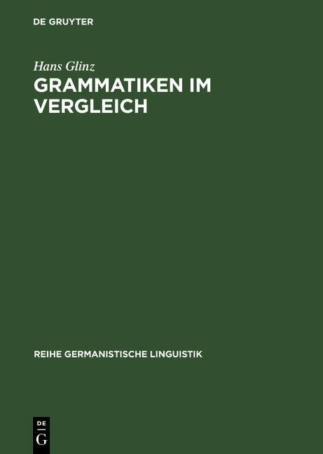 Grammatiken im Vergleich - Hans Glinz