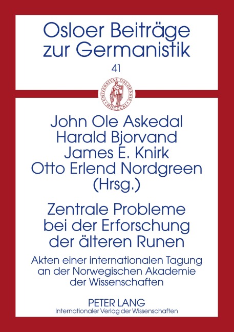 Zentrale Probleme bei der Erforschung der älteren Runen - 