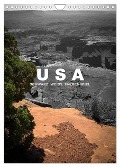 USA - Schwarz weiss Farbenspiel / CH-Version (Wandkalender 2024 DIN A4 hoch), CALVENDO Monatskalender - Mona Stut Artwork