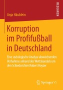 Cover-Bild zum Titel 'Korruption im Profifußball in Deutschland' von 'Anja Häublein'