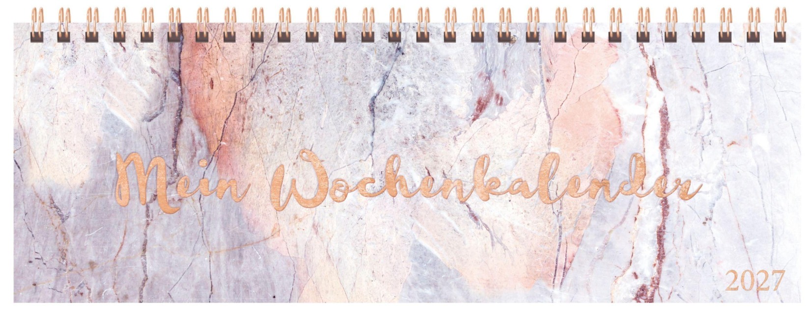 Tischquerkalender Marble 2027 - 