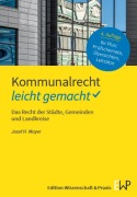 Cover-Bild zum Titel 'Kommunalrecht - leicht gemacht' von 'Josef H. Mayer'