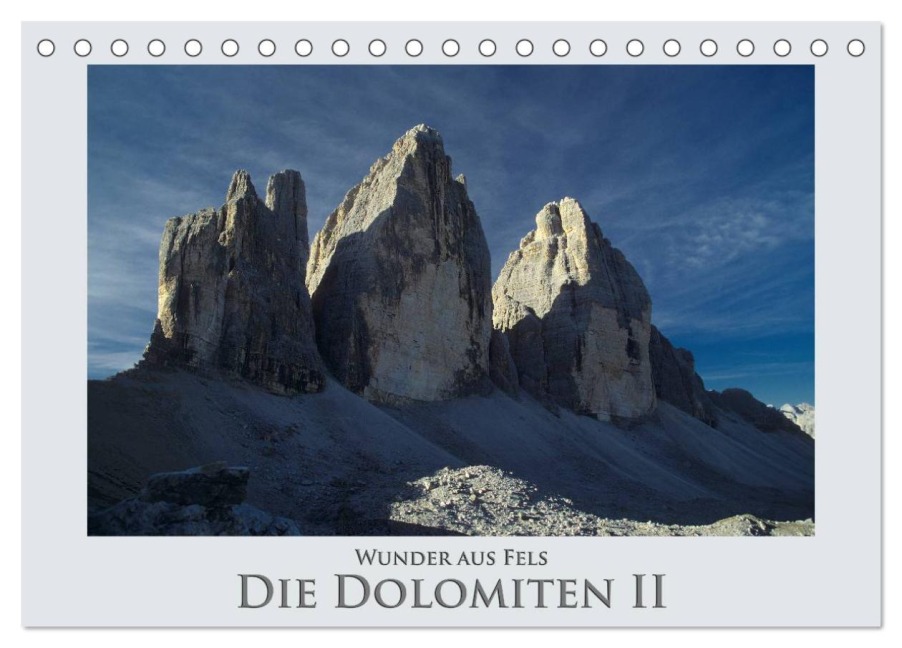 Wunder aus Fels - Die Dolomiten II (Tischkalender 2026 DIN A5 quer), CALVENDO Monatskalender - Rick Janka