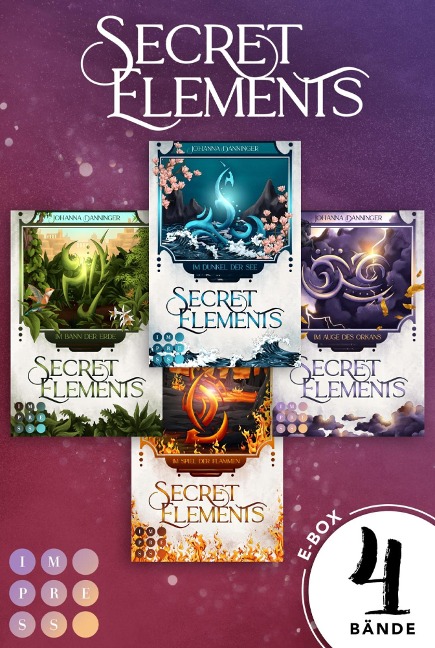 Secret Elements: Alle 4 Bände der Reihe in einer E-Box! - Johanna Danninger