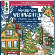 Cover-Bild zum Titel 'Colorful Secrets - Wunderschöne Weihnachten (Ausmalen auf Zauberpapier)' von 'Natascha Pitz'
