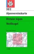 DAV Alpenvereinskarte 30/2 Ötztaler Alpen Weißkugel 1 : 25 000 - 