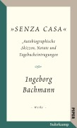 Cover-Bild zum Titel 'Senza casa' von 'Ingeborg Bachmann'