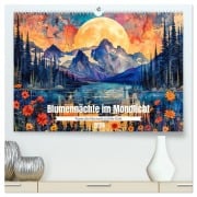 Cover-Bild zum Titel 'Blumennächte im Mondlicht - Poesie des Himmels und der Erde (hochwertiger Premium Wandkalender 2026 DIN A2 quer), Kunstdruck in Hochglanz' von 'Anja Frost'