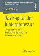 Cover-Bild zum Titel 'Das Kapital der Juniorprofessur' von 'Lena M. Zimmer'