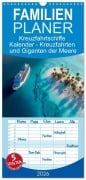 Cover-Bild zum Titel 'Familienplaner 2026 - Kreuzfahrtschiffe Kalender - Kreuzfahrten und Giganten der Meere mit 5 Spalten (Wandkalender, 21 x 45 cm) CALVENDO' von 'Mb Fotografie'