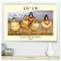 Enten. Beliebt, hübsch und imposant (hochwertiger Premium Wandkalender 2024 DIN A2 quer), Kunstdruck in Hochglanz - Rose Hurley