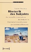 Cover-Bild zum Titel 'Rhetorik des Subjekts' von 'Sylvia Pritsch'