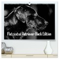 Flatcoated Retriever Black Edition (hochwertiger Premium Wandkalender 2025 DIN A2 quer), Kunstdruck in Hochglanz - Beatrice Müller