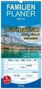 Familienplaner 2024 - Dalmatien - Sonne, Strand und mehr mit 5 Spalten (Wandkalender, 21 x 45 cm) CALVENDO - Jörg Sobottka