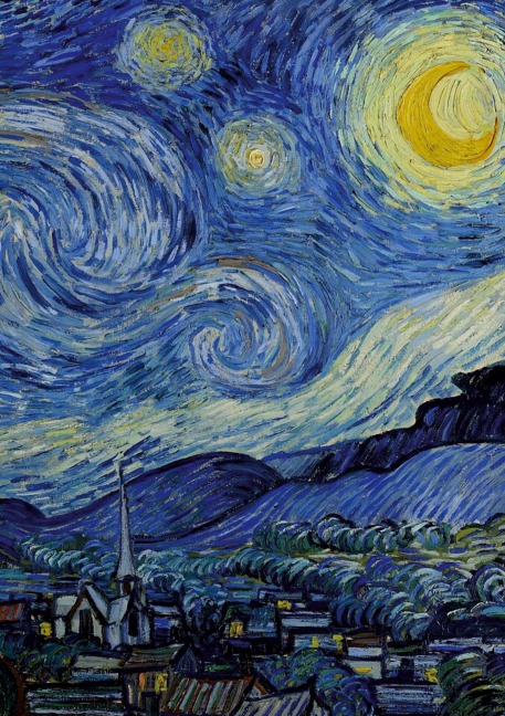 Vincent van Gogh 'Sternennacht' - Notizbuch A5 gepunktet - 100 Seiten 90g/m² - Soft Cover - FSC Papier - Notizbuch A5, Notebook A5