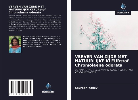 VERVEN VAN ZIJDE MET NATUURLIJKE KLEURstof Chromolaena odorata - Saurabh Yadav