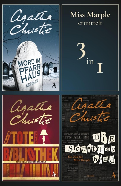 Miss Marple ermittelt in: Mord im Pfarrhaus - Die Tote in der Bibliothek - Die Schattenhand - Agatha Christie