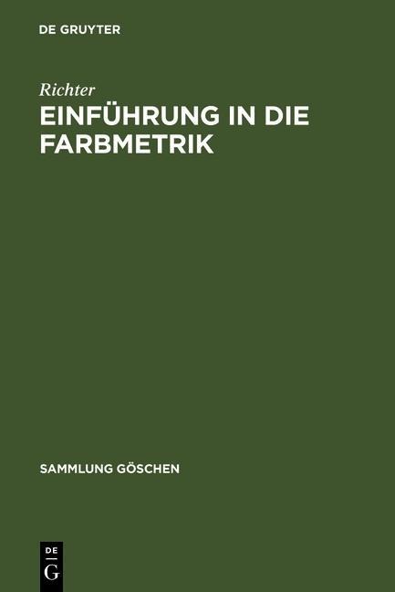 Einführung in die Farbmetrik - Richter