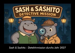 Cover-Bild zum Titel 'Sash & Sashito - Detektivmission durchs Jahr 2027 Fotokalender DIN A3' von 'Tobias Schmitt, Kevin Heber'